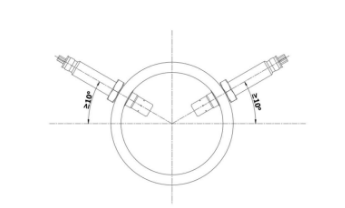 Description de la structure d'installation des capteurs d'oxygène et d'azote